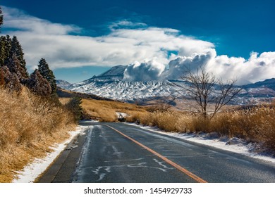 Mount Aso In Kumamoto, Japan