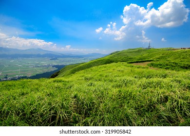 Mount Aso In Kumamoto, Japan