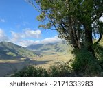 Mount Bromo, East Java, Indonesia, from the south side, there is a hill known to the locals as Teletabies Hill.  So beautiful and pleasing to the eye.  Photo taken on June 22, 2022.