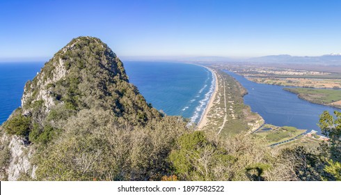 Mount Circeo, Italy - a wonderful peak which is famous among trekkers and hikers, Mount Circeo is a promontory located few chilometers South of Rome. Here's the stunning view from the top - Shutterstock ID 1897582522