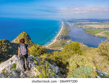 Mount Circeo (Latina, Italy) - The famous mountain on the Tirreno sea, in the province of Latina, very popular with hikers for its beautiful landscapes. - Shutterstock ID 1864997200