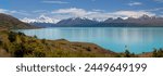 Mount Cook and Lake Pukaki, Mount Cook National Park, UNESCO World Heritage Site, Canterbury region, South Island, New Zealand, Pacific 