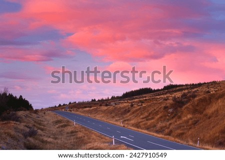 Mount cook road, canterbury, south island, new zealand, pacific