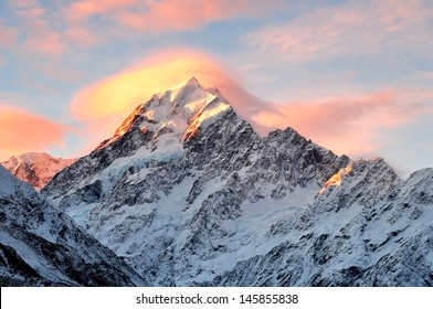 Mount Cook Sunset, South Island New Zealand