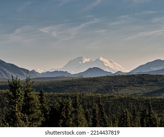 Mount Denali In Rare Blue Sky