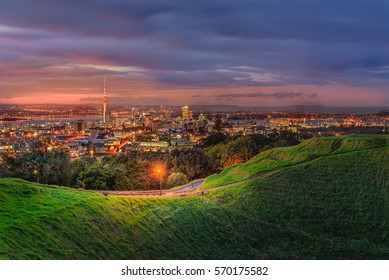 Mount eden and Auckland city