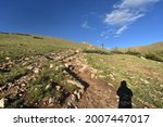 Mount Elbert trail, the state high point of Colorado
