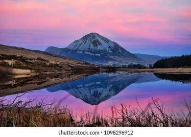 Mount Errigal Donegal  Sunset