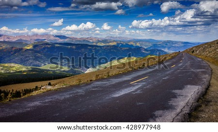 Mount Evans highway the highest paved road in the United States. 
