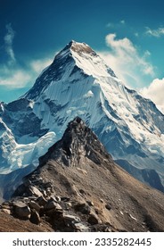 Mount Everest during non peak season - Shutterstock ID 2335282445