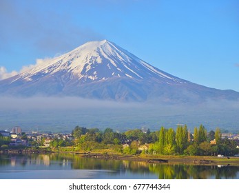 Mount Fuji On Summer In Tokyo, Japan