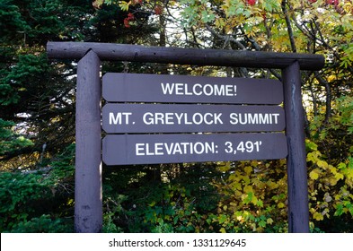 Mount Greylock Street Sign