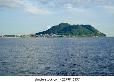 Mount Hakodate In Hokkaido Seen From A Ferry.