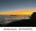 Mount Haleakala sunrise, on Maui, Hawaii.