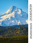 Mount Hood in autumn in Oregon