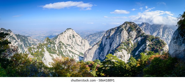 Mount Hua (Hua Shan) In Shaanxi Province, China.