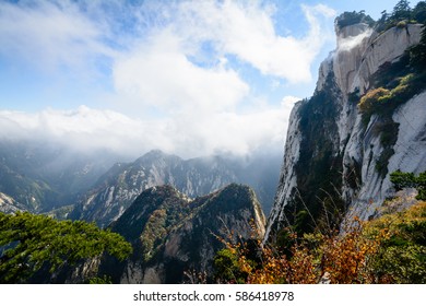 Mount Hua (Hua Shan) In Shaanxi Province, China.