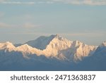 Mount Kanchenjunga as seen from Tiger Hills in Darjeeling, West Bengal, India