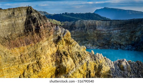 Mount Kelimutu In Flores, Indonesia