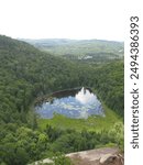 Mount King near Mount Tremblant in Quebec. Picture taken from the height of the hike, Canon PowerShot