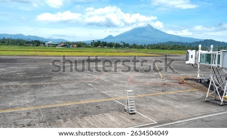 Mount Klabat Mountain View From Sam Ratulangi International Airport