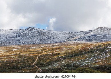 Mount Kosciuszko National Park - Snowy Mountains Covered In Snow. Australian Alps, New South Wales, Australia