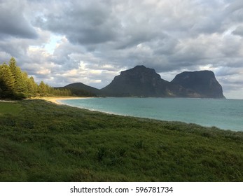 Mount Lidgbird And Mount Gower On Lord Howe Island, NSW, Australia