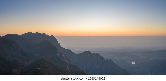 Mount Lu At Sunrise, Jiangxi Province, China.