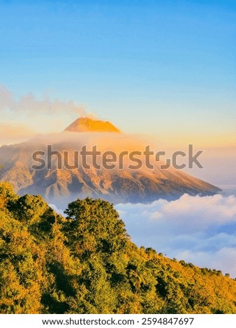 Mount Merapi is a volcano in the central part of Java Island and is one of the most active volcanoes in Indonesia. Taken during a hike to Mount Merbabu.