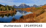 Mount Moran from oxbow bend 