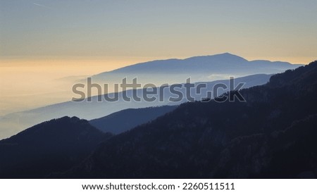Mount Olympus Greece peak forest tree  E4