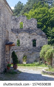 The Mount Olympus. Stony, Christian, Ancient, Orthodox Church Of Saint Dionysius (Greece, Regional Unit Pieria) In The Mountains In The Summer Day