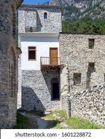 The Mount Olympus. Stony, Christian, Ancient, Orthodox Church Of Saint Dionysius (Greece, Regional Unit Pieria) In The Mountains In The Summer Day