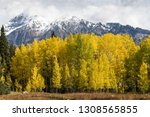 Mount Owen 13,058 feet and Ruby Peak 12,644 feet with an early fall Colorado snow storm.
