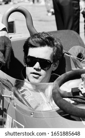 Mount Pocono, PA / USA - August 16, 1987: Race Driver Al Unser Jr. Sits In His Car During Practice For An Indy Car Race At Pocono International Raceway.