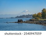 Mount Rainier and Tacoma from Point Ruston