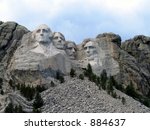 Mount Rushmore Before the Rain