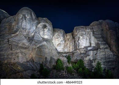 Mount Rushmore By Night