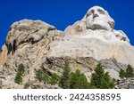 Mount Rushmore National Memorial, in the Black Hills of South Dakota, USA