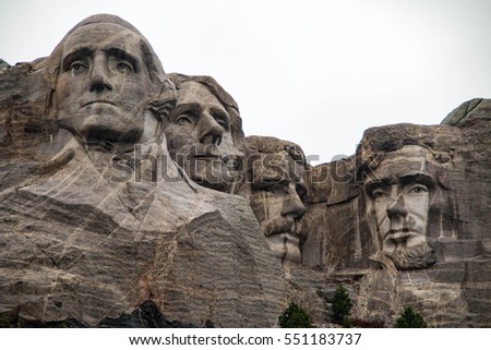 Mount Rushmore National Memorial is a sculpture carved into the granite face of Mount Rushmore in South Dakota, United States