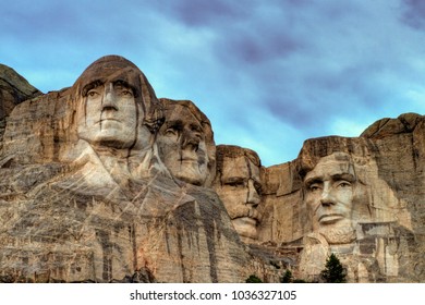Mount Rushmore, United States – July 5, 2009: Presidential sculpture at Mount Rushmore National Monument, South Dakota.