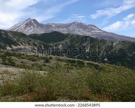 Mount Saint Helens Volcano from Windy Ridge Viewpoint - Beautiful Day