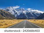 Mount Sefton the part of Southern Alps in Mount Cook National Park, South Island, New Zealand