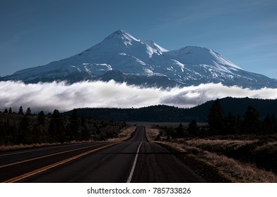 Mount Shasta In A Bed Of Clouds