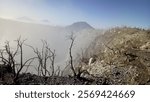 Mount Sindoro Crater center Java 