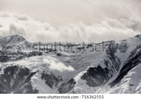 Similar – lonely mountain hut in the middle of nowhere I