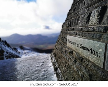 Mount Snowdon Summit Snowdonia Wales