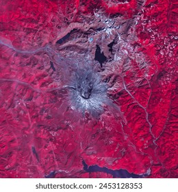 Mount St. Helens. . Elements of this image furnished by NASA.