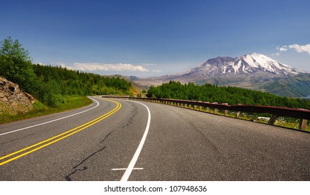 Mount St Helens From Road