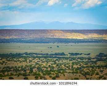 Mount Taylor On The Horizon In Rural New Mexico